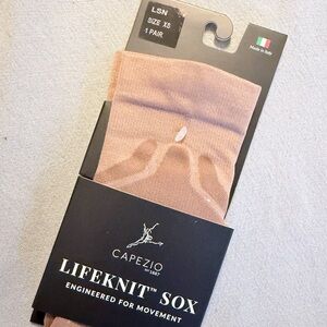 Capezio LifeKnit Dance Compression Socks- Sun Tan